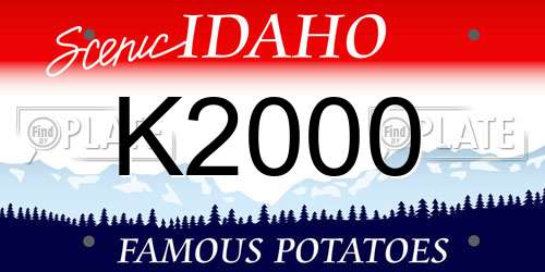 K2000 Idaho License Plate