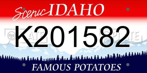 K201582 Idaho License Plate