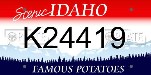 K24419 Idaho License Plate