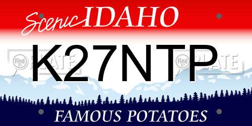 K27NTP Idaho License Plate