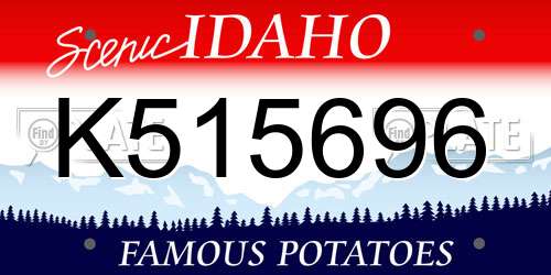 K515696 Idaho License Plate