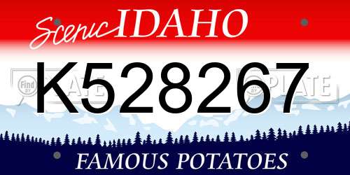 K528267 Idaho License Plate
