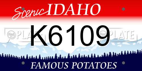 K6109 Idaho License Plate