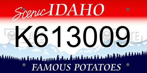 K613009 Idaho License Plate