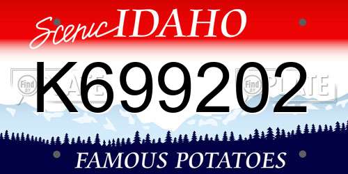 K699202 Idaho License Plate