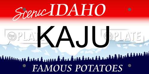 KAJU Idaho License Plate