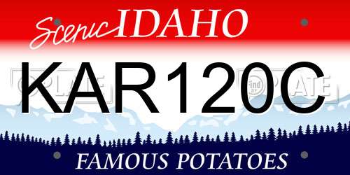 KAR120C Idaho License Plate