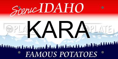 KARA Idaho License Plate