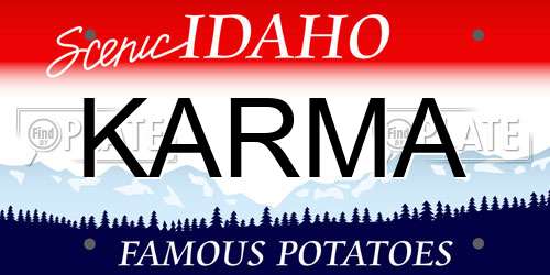 KARMA Idaho License Plate