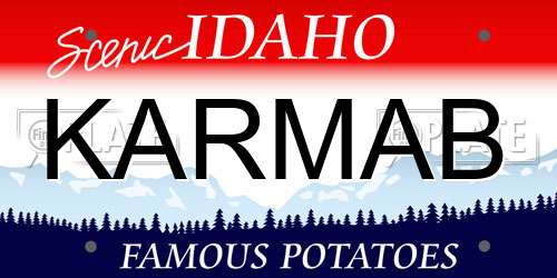 KARMAB Idaho License Plate