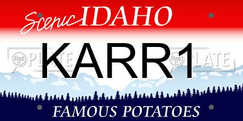 KARR1 Idaho License Plate