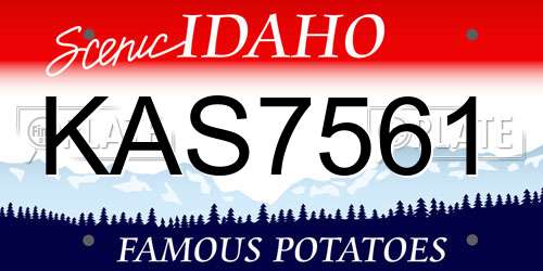 KAS7561 Idaho License Plate