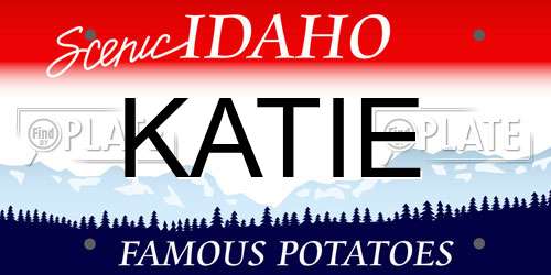 KATIE Idaho License Plate