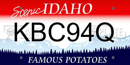 KBC94Q Idaho License Plate