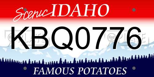 KBQ0776 Idaho License Plate