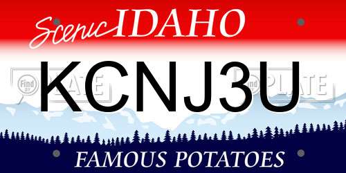 KCNJ3U Idaho License Plate