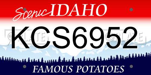 KCS6952 Idaho License Plate