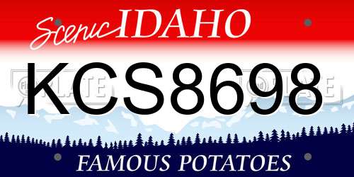 KCS8698 Idaho License Plate