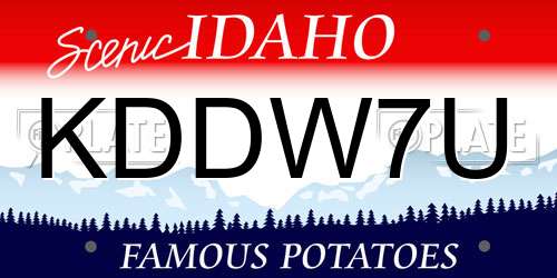 KDDW7U Idaho License Plate