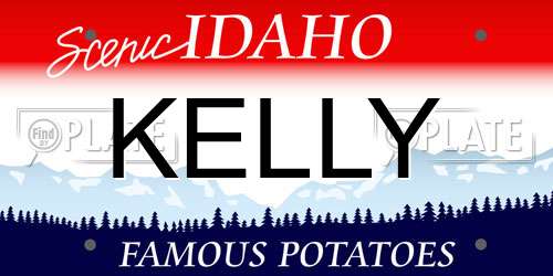 KELLY Idaho License Plate