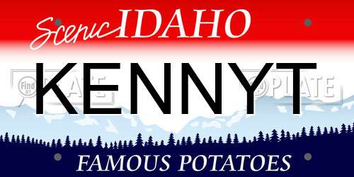 KENNYT Idaho License Plate