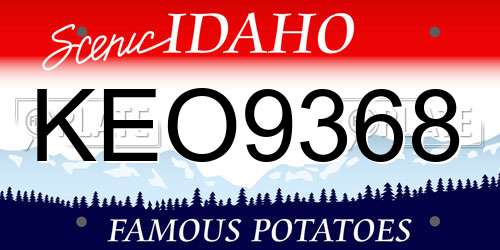 KEO9368 Idaho License Plate