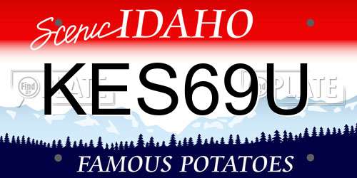 KES69U Idaho License Plate