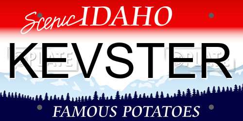 KEVSTER Idaho License Plate
