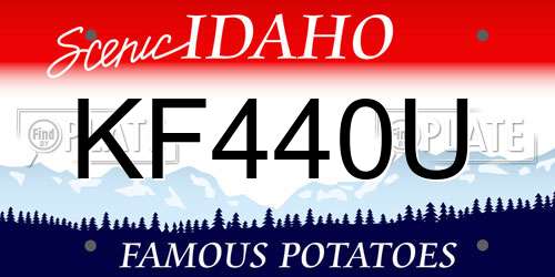 KF440U Idaho License Plate
