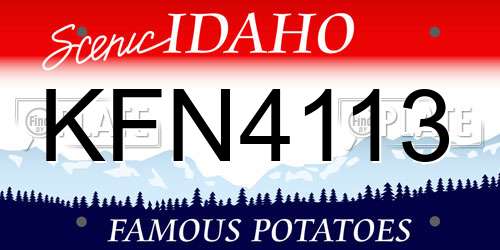 KFN4113 Idaho License Plate