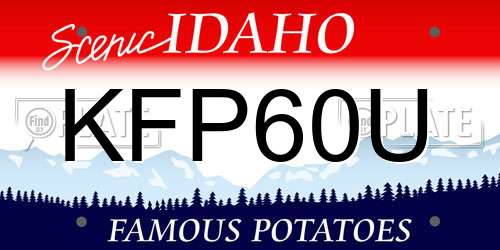 KFP60U Idaho License Plate