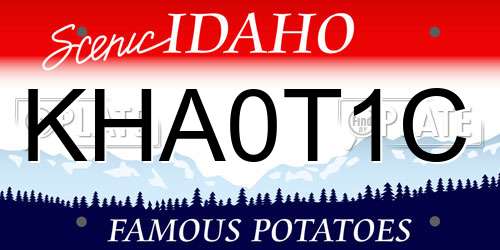 KHA0T1C Idaho License Plate