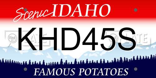 KHD45S Idaho License Plate
