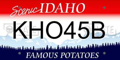 KHO45B Idaho License Plate