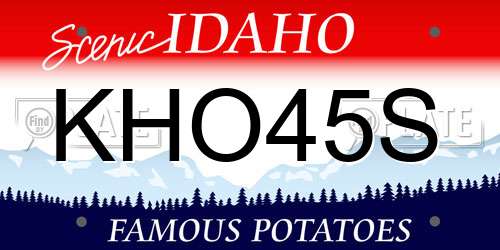 KHO45S Idaho License Plate