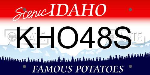 KHO48S Idaho License Plate