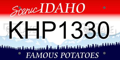 KHP1330 Idaho License Plate