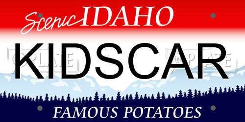 KIDSCAR Idaho License Plate