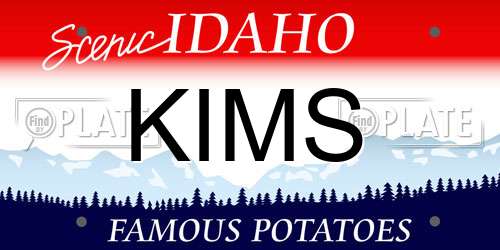 KIMS Idaho License Plate
