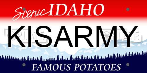KISARMY Idaho License Plate