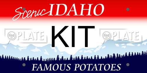 KIT Idaho License Plate