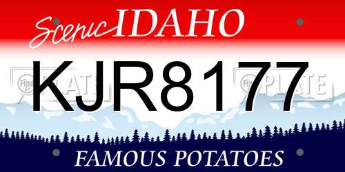 KJR8177 Idaho License Plate