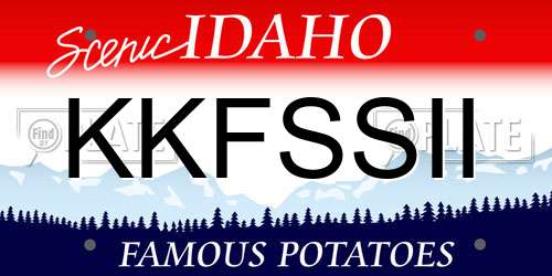 KKFSSII Idaho License Plate