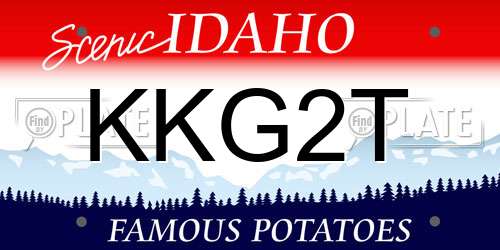 KKG2T Idaho License Plate