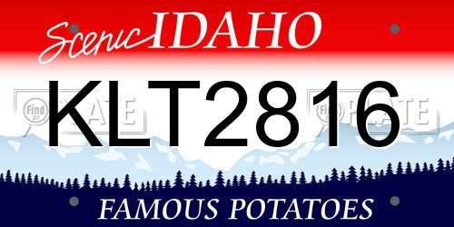 KLT2816 Idaho License Plate