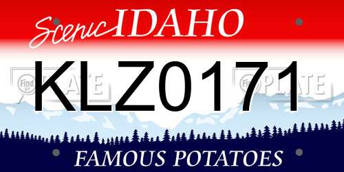 KLZ0171 Idaho License Plate