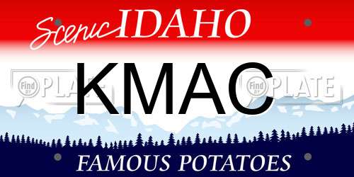 KMAC Idaho License Plate