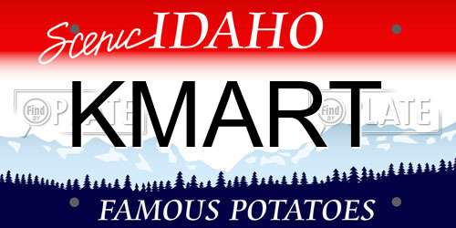 KMART Idaho License Plate