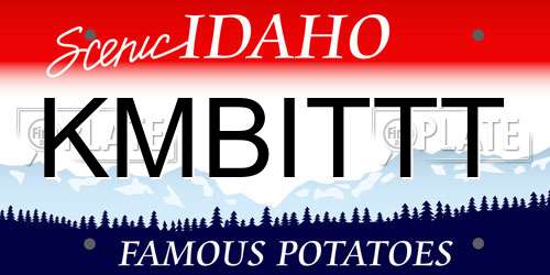 KMBITTT Idaho License Plate