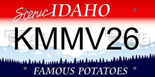 KMMV26 Idaho License Plate